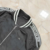 Christian Dior Logo Tape Bomber Jacket - Black